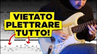 Bastano 2 Plettrate in Meno e L Arpeggio Vola  Esercizio w. TAB