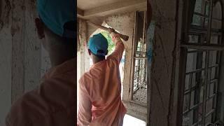 how to plaster a wall youtube  #shots  #youtubeshorts #plastering