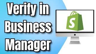 How to VERIFY DOMAIN for Shopify Store in Facebook Business Manager 2024