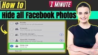 How to hide all facebook photos 2024  only me setting