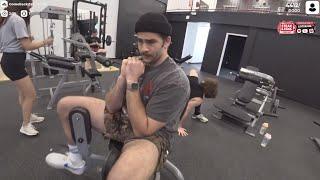 13 HasanAbi January 27 2024 – Working out with Will & Cyr at the Iron Forge Gym