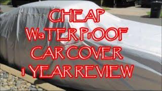 CHEAP AMAZON WATERPROOF 6 LAYER CAR COVER 1 YEAR REVIEW  DING HAO