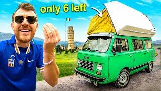 Camping in £7000 VINTAGE Italian Camper Van