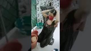 Aunty BathDesi Hot Bathing Sexy GirlsNakedNipl slip #bathing #housecleaning  #housework