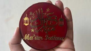 Eid Mubarak Coaster  Eid Gift #resincrafts