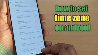 how to change time zone on android