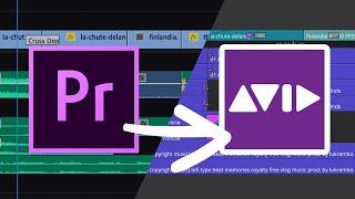 Premiere Pro to Avid Media Composer Transfer a sequence - Tutorial