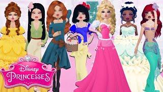 DISNEY PRINCESS CHALLENGE PT 3 IN DRESS TO IMPRESS