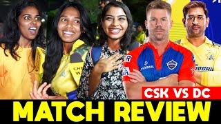 CSK Vs DC Match Public Review  CSK Vs DC Match Reaction  Dhoni  David Warner  IPL 2023  CW