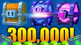 Clash Royale - 300000 SPECIAL GEMMING SPREE INSANE CHEST OPENINGS 14000 Gems Chest Opening