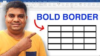 How to Bold Table Border in Word