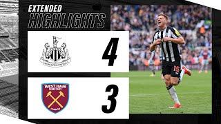 Newcastle United 4 West Ham United 3  EXTENDED Premier League Highlights