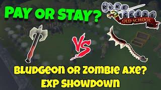 Pay or Stay #48  Zombie Axe vs Abyssal Bludgeon  OSRS NMZ