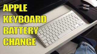 How to replace the batteries on an Apple Keyboard