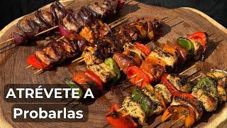 4 RECETAS  de BROCHETAS de POLLO Fantásticas