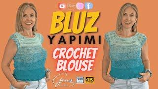 BLUZ YAPIMI - CROCHET BLOUSE - SUB - DIY