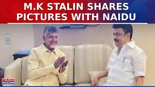 Tamil Nadu CM MK Stalin Meets TDP Chief Chandrababu Naidu At Delhi Airport Shares Pictures  News