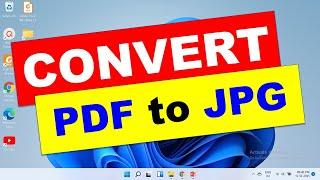 How to Convert PDF to JPG in Windows 11  Free 