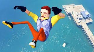 The Neighbor in GTA 5 Crazy Ragdolls Hello Neighbor - Episode 11