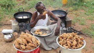 KFC Chicken  100 Legs  100 Wings  Prepared by my DADDY  Village food factory