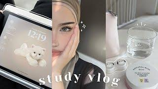 Waking Up at 4AM uni vlog business student workout routine يوم معي