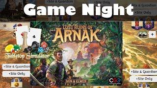 Game Night XXL   Lost Ruins of Arnak Tabletop Simulator  Teaching and Playthough