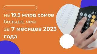 Семь месяцев собрано 1613 млрд сомов налогов и страховых взносов