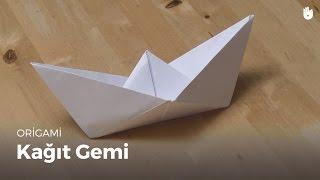 Kolayca origami yapmayı öğrenin Kağıt tekne