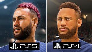 FIFA 23 PS5 vs PS4 Graphics Player Animations  Gameplay Comparison next gen vs old gen