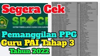 Segera Cek Pemanggilan PPG Guru PAI Tahap 3 Tahun 2022