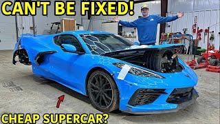 Rebuilding A Wrecked 2023 Corvette C8