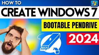 How To Create Windows 7 Bootable USB Flash Drive  Windows 7 USB Installer 2024