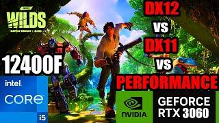 FortniteDX12 vs DX11 vs PERFORMANCE MODE  Performance Comparison  Core i5-12400F  RTX 3060 12GB