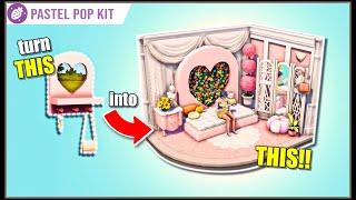 Turn a MIRROR into a FUNCTIONAL Loveseat with Pastel Pop Kit - The Sims 4 Build Tutorial