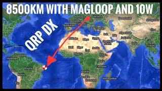 My best DX QSO with the QRP and Magnetic Loop Antenna