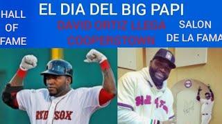 DAVID ORTIZ OFICIALMENTE EN COOPERSTOWN SALDON DE LA FAMA DE MLB.