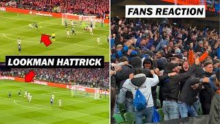 Atalanta Fans Crazy Reactions to Lookman Hattrick vs Bayer Leverkusen  Europa League Final