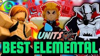 Best Units for *EVERY ELEMENT* in Anime Last Stand #roblox