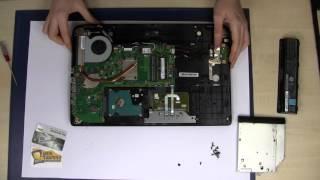 Toshiba Satellite C50 C70 RAM SSD HDD Fan Upgrade Dissassembly Notebook Repair Tutorial