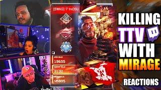 #1 Movement Mirage Killing STREAMERS with HILARIOUS Reactions.. Apex Legends X Final Fantasy Event
