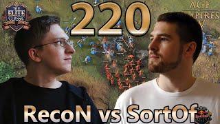 RecoN vs SortOf - The Elite Classic - Qualifier 1 - BO5 - Age of Empires 4 - Cast 220