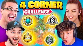 The *MYTHIC* 4 Corner Challenge in Fortnite Season 4