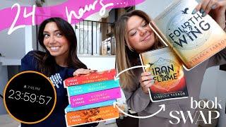 24 HOUR READING VLOG swapping our favorite fantasy books 