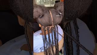 Flat Soft Locs on Thicccc hair 