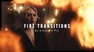 Cinematic Fire Transitions for Music Videos Commercials Films - Use it in any editing software