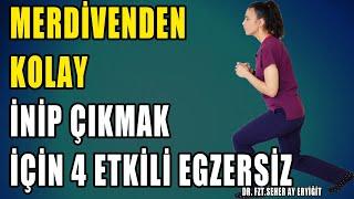 MERDİVENDEN KOLAY İNİP ÇIKMAK İÇİN 4 EGZERSİZ #aktifizyo #fiziktedavi #dizağrısı