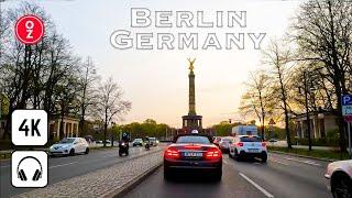 BERLIN - Germany  4K Driving Tour  Alexanderplatz Potsdamer Platz Brandenburg Gate West-Berlin