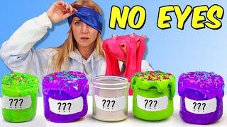 BLINDFOLDED GUESS THE SLIME CHALLENGE