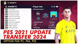 PES 2021 Patch 2024 PC PS4 PS5 Option File Update Januari 2024