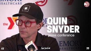 Hawks vs. Hornets Postgame Press Conference Quin Snyder